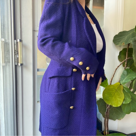 Chanel Boutique Vintage woven double breasted jacket - Picture 4 of 10